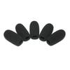 4.8cm Headset Intercom Microphone Windscreen, Microphone Sponge, 12mm Inner Diameter, Set of 5, Black