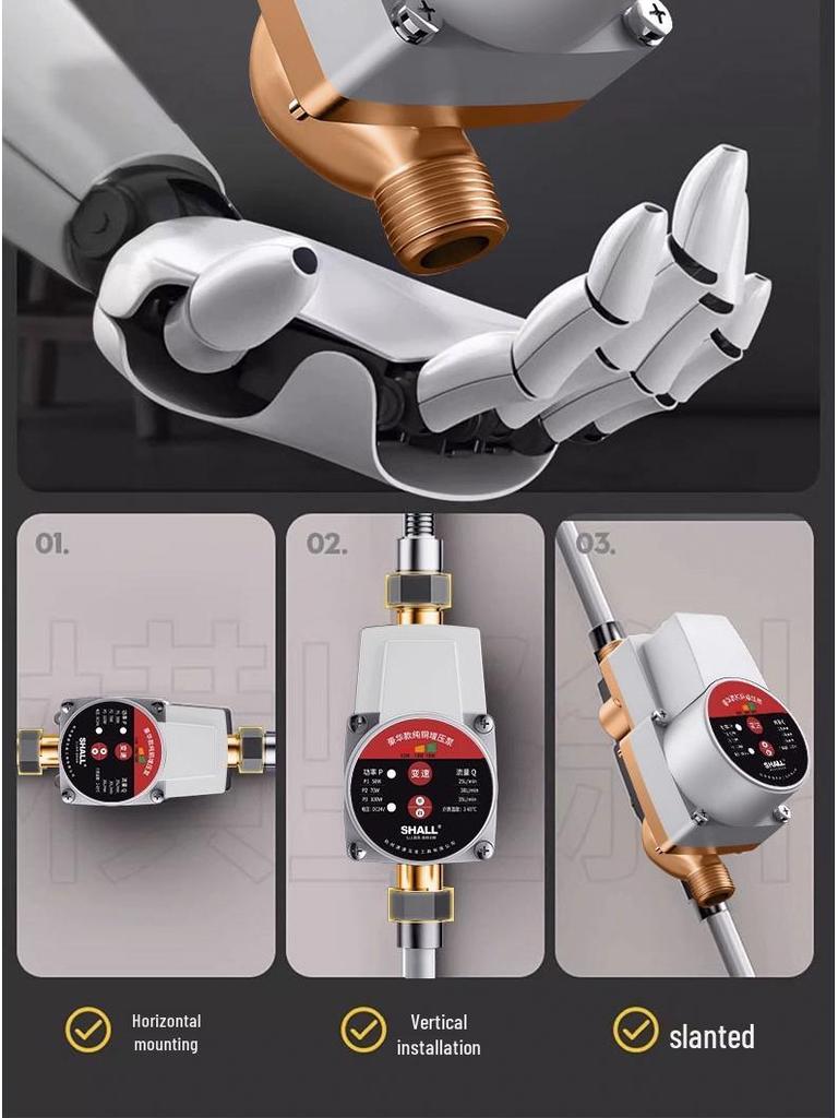 Бесшумный автоматический повысительный насос для малых бытовых солнечных водонагревателей