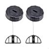 2 Pieces Fuel Cap Oil Replacement Dia 1.7inch 1130 350 0500 for MS170 MS180 Gasoline Chainsaw