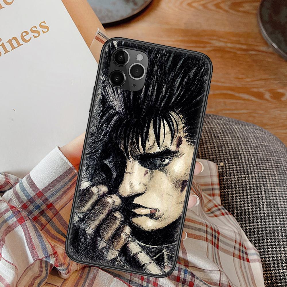 Чехол для телефона «Аниме Берсерк Кишки» для iPhone 5 5S SE 2 6 6S 7 8 11 12 Mini Plus X XS XR Pro Max, черный модный чехол с 3D-спиной, красивый