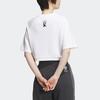 Adidas Originals Clover Toc Графическая футболка Короткая спортивная футболка с круглым вырезом Женские топы Белые IN1006