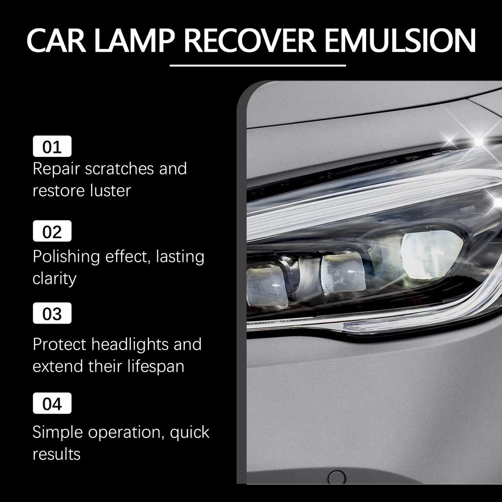 Полирующая паста для восстановления фар автомобиля, средство для ухода за лакокрасочным покрытием автомобиля, паста для удаления царапин на фарах автомобиля 100 мл