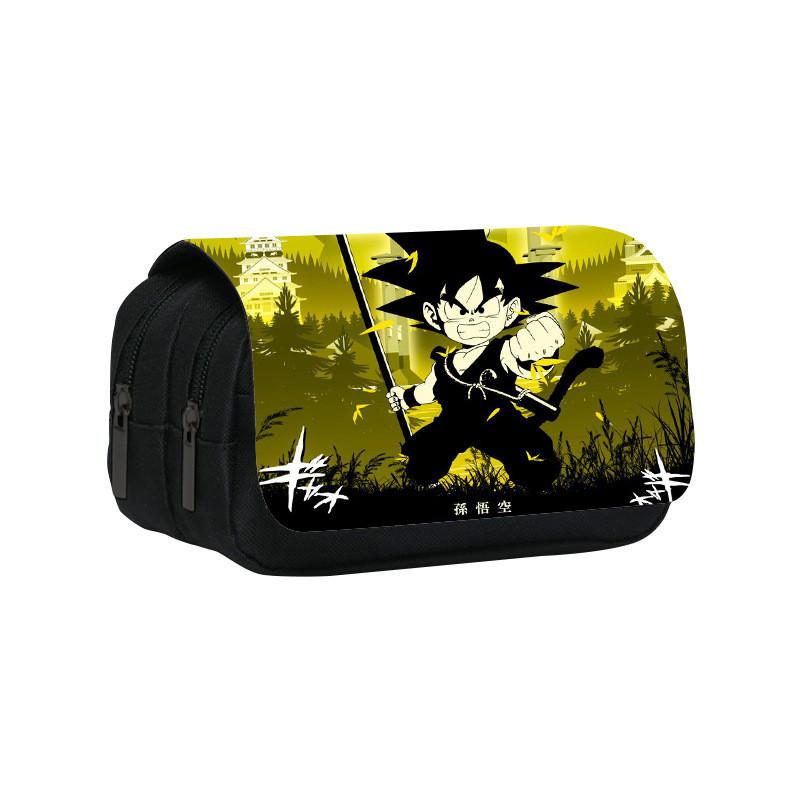 Dragon Ball Nylon School Pencil Bag With Spacious Storage For Middle School And Teens