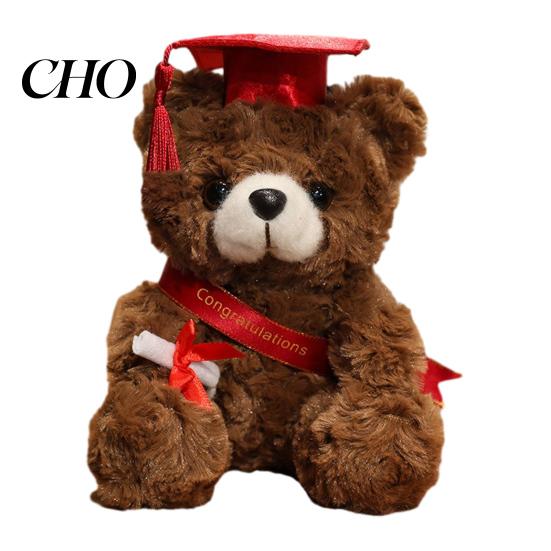 Graduation Keepsake Teddy Personalized Gifts 2026 for Her, 7-Inch Bear, Soft Class of Bear Plush Mascot College High School, Grade Commemorative