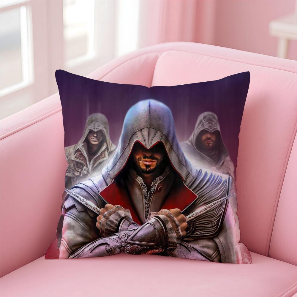 Чехол на подушку Game A-Assassins CreedS для дома и автомобиля, многоцелевой, двусторонний, мягкий и прочный для повседневного использования