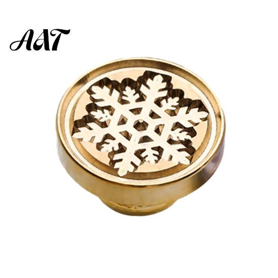 Letter Wax Seal Stamp Stamp, Vintage Plant Pattern Head, Durable Envelope Sealing Copper Head Replacement, for And Greeting Cards Journal Decoration