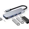 Высокоскоростной концентратор USB-C 4-в-1 для Huawei и Apple MacBook