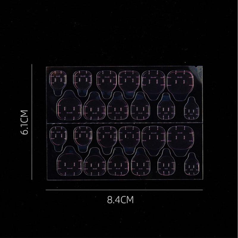 240 шт. прозрачная двухсторонняя клейкая ультратонкая лента для накладных ногтей розового желе