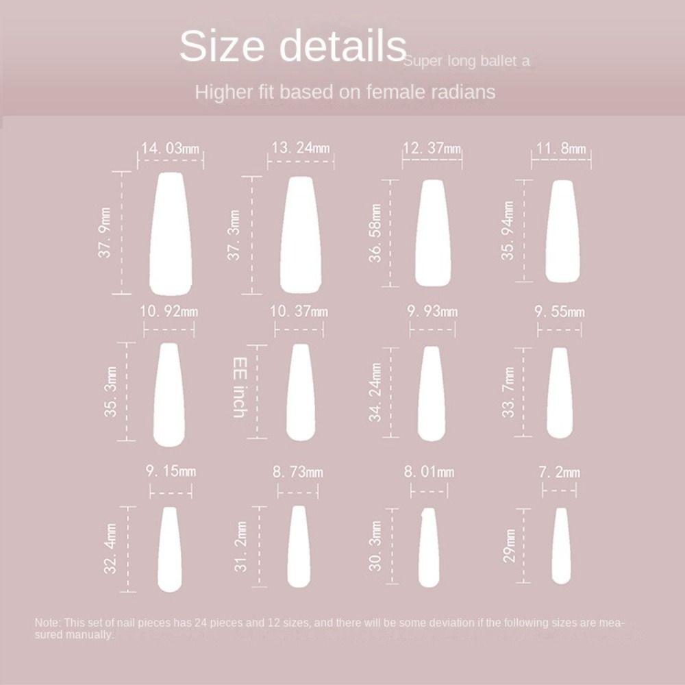 Маникюр Пресс на ногтях Черный край Змея Накладные ногти Длинные Французские балерины Сияющий Кристалл