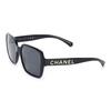 Chanel Модные квадратные солнцезащитные очки Унисекс-очки Черные CH5408C622S4