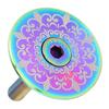 Bike Headset Cover Alloy 28.6mm Front Fork Stem Top Cap for Mountain Road Bike Totem Pattern