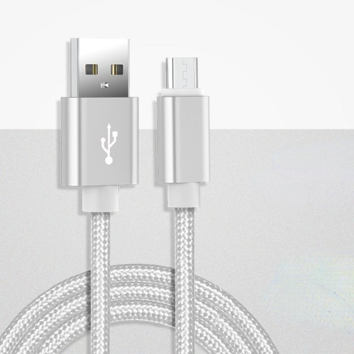 Сверхдлинный и прочный 10-футовый нейлоновый плетеный кабель для зарядки телефона для iPhone, Type-C и Micro USB