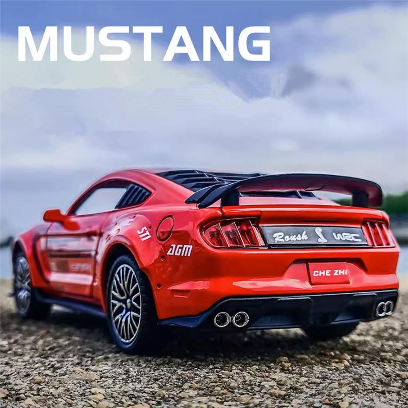 1/32 Ford Mustang Shelby GT500 литой спортивный автомобиль модель литой имитация металл гоночный автомобиль модель звук и свет детские подарки