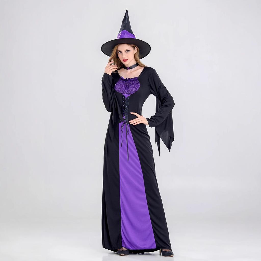 Halloween Costume, Witch Costume, Cosplay Costume, Witch Cosplay Performance Costume