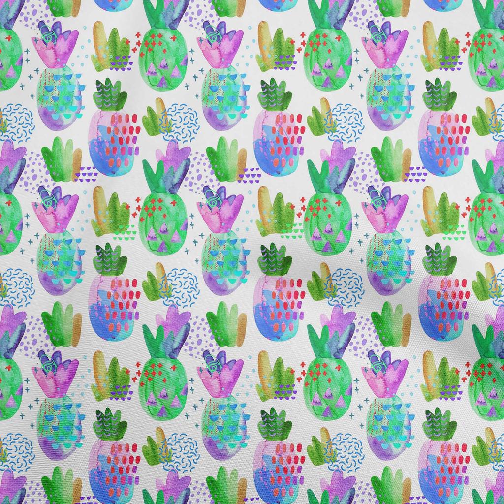 oneOone Жоржет вискозная светло-голубая ткань Вышивание ананаса Поделки Принты на тканях в ярдах 42 дюйма