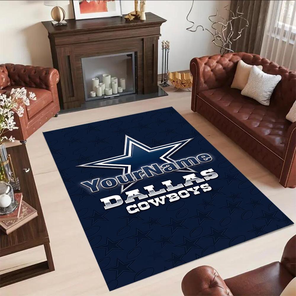 Dallas Personalized Text Floor Mat Perfect for Balcony Study room Decorate room Hallway Anti-slip Rug Office home decor Best for Christmas