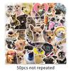 50 sheets of internet celebrity dog emoji stickers-728