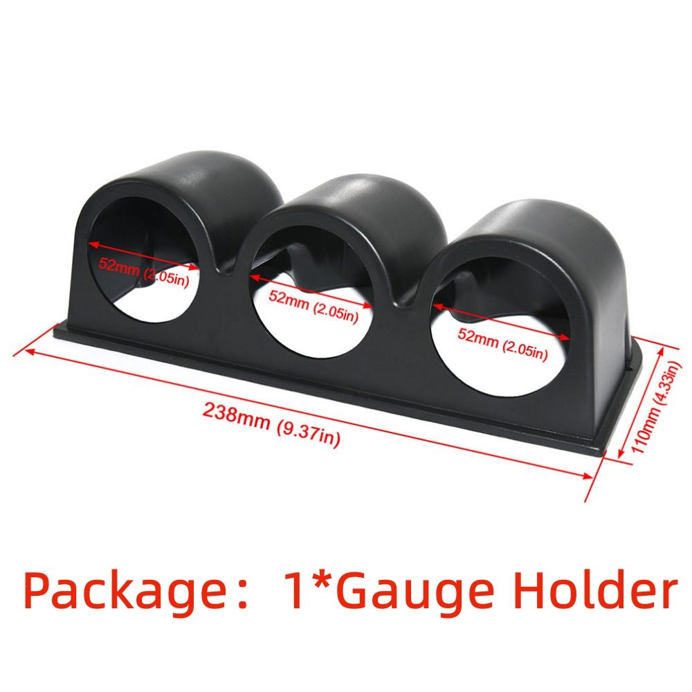 2 inches 52mm Universal Car Gauge Bracket Black Single Bracket Double Bracket Triple Bracket Car Gauge Pod Car Meter Holder