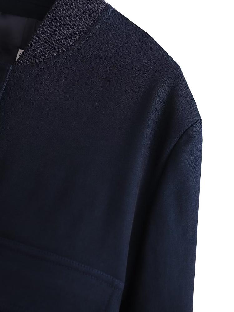 2024 элегантная однотонная уличная куртка женская с длинным рукавом на пуговицах тонкое укороченное пальто женские карманы дизайн повседневные шикарные топы новые