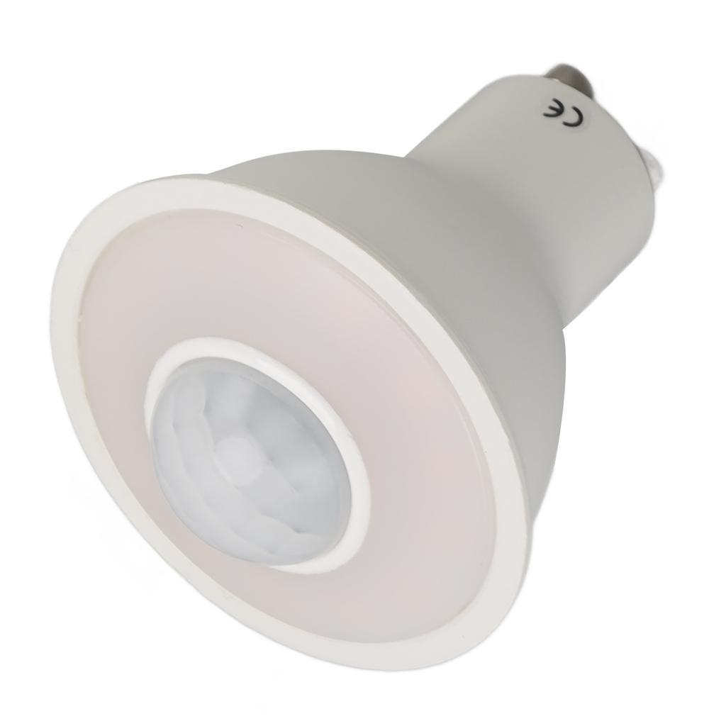 GU10 Light Bulb Infrared Human Induction Replacement Bulb for Ceiling Corridor Porch Lamp Warm