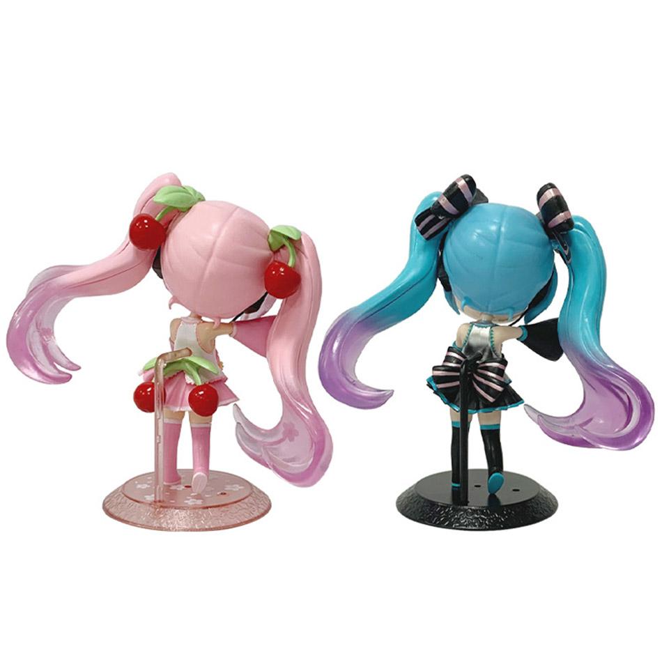 Chibi Cute Girl Sakura/Ghost Series - Anime Character Figurines, Exquisite Cute Doll Model Decorations, Collectible Merchandise