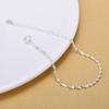 925 Sterling Silver Fashion Simple Elegant Twisted Chain Bracelets Jewelry For Woman Wave Anklet Gifts