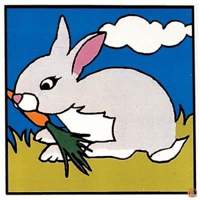 Kit canevas soudan enfant : Lapin