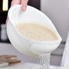 1PC Fruit Bowl Washing Drain Basket Rice Bowl Drain Basket with Handle Washing Basket Home Kitchen Organizer
