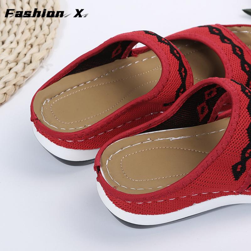 Women Sandals Breathable Mesh Summer Shoes For Women Low Heels Sandalias Beach Slippers Sandals