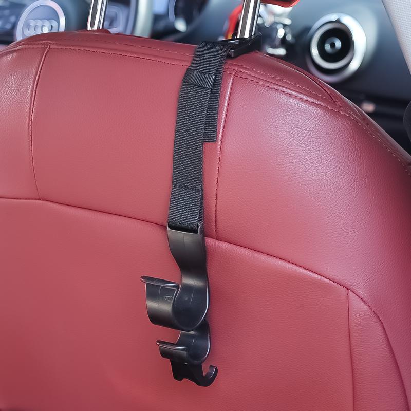 2pcs Car Back Seat Hook Umbrella Holder Seat Back Storage Multi-function Rear Seat Headrest Hanging Hook Auto Interior Organizer