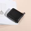 Black Men's Business Wallets Solid Color Short Billfold Purse Fashion Men's Fold Wallets  Gift
