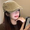 Fashionable Plain Vintage Beret Cap For Men And Women With Elegant Embroidery Spring For