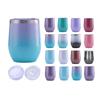 USA Personalized Vacuum Insulated Stainless Steel 12oz Wine Tumbler with Lid