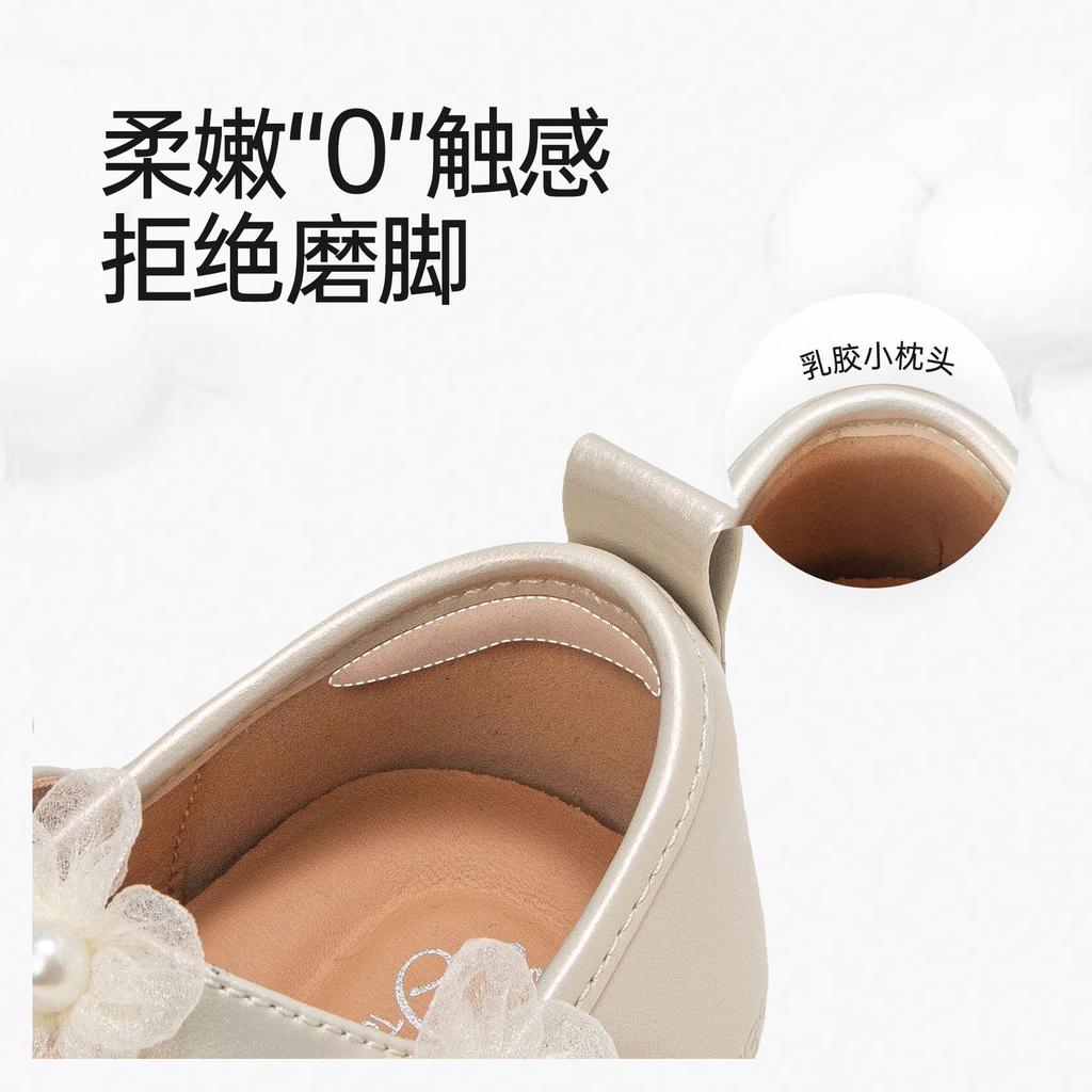 Туфли принцессы для девочек 2025 новые детские маленькие кожаные туфли на мягкой подошве маленькие ароматные одинарные туфли детская обувь для девочек весенние ladyshoes