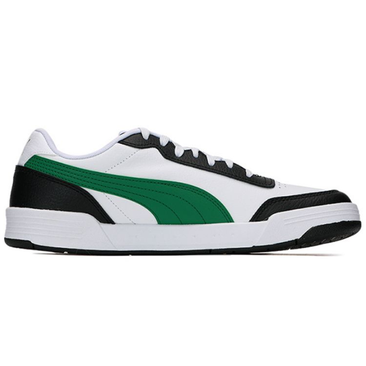 Puma Caracal Leather Low-Top Sneakers Unisex Sneakers White Green 369863-30
