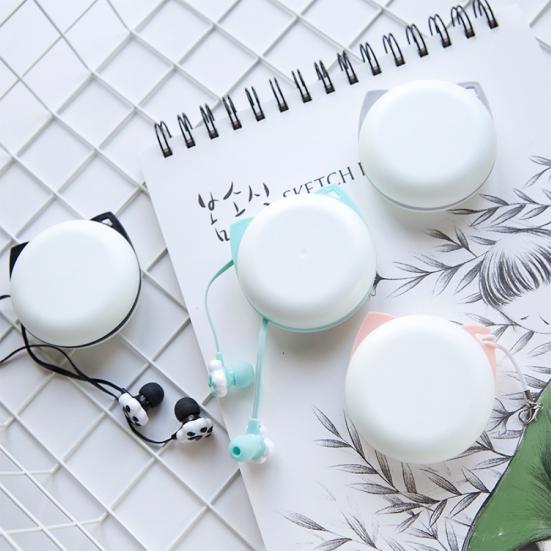 Wired Earphone Cute Comfortable ABS Cat Claw 3.5mm Music Game Sport Earphone Daily Use