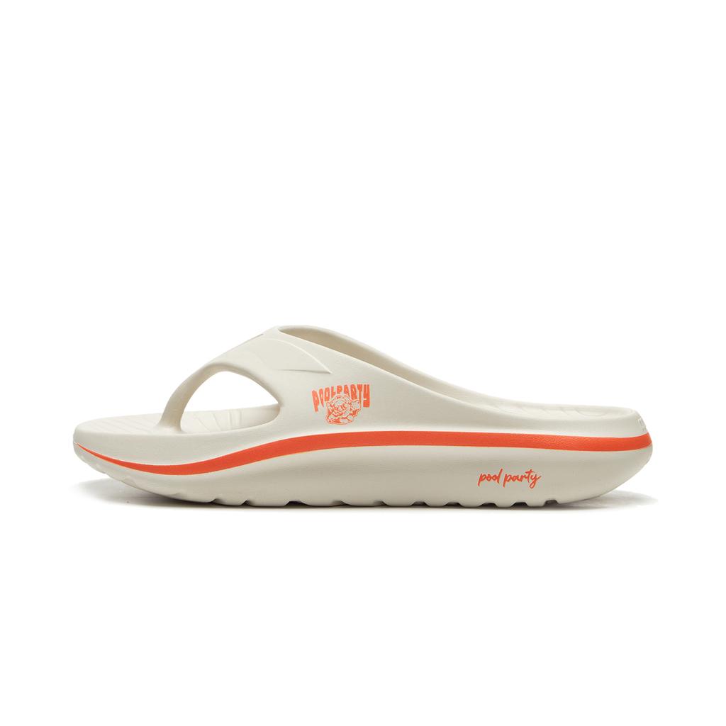 LOL x Li Ning Износостойкие нескользящие шлепанцы Унисекс Жемчужно-белые AGAU029-4