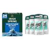 Irish Mens Spring Bar Soap Moisture Blast 3.7 Oz 24 Pack & Speed Stick Men's Deodorant Regular 3 Oz 4 Pack