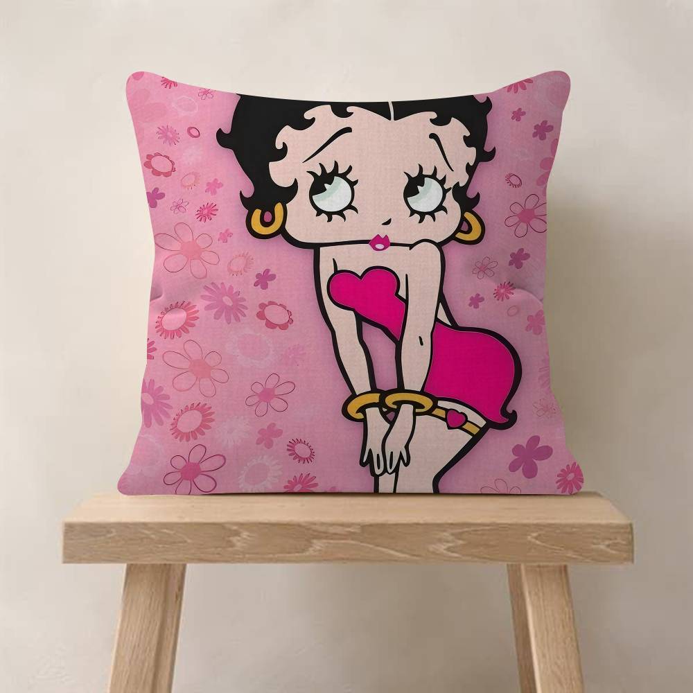 Pretty Cartoon BBetty Bboop Pillow Gift Home Office Decoration Bedroom Sofa Car Cushion Cover Case 45x45