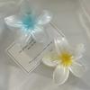 Новые праздничные женские заколки-клипсы Sweet Gradient Clip Plumeria wer Shape Barrettes Summer Girls Hair Accessories
