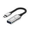 Двухпортовый USB C в USB 3.0 OTG конвертер со слотом для карт, портативный алюминиевый USB C хаб для мобильных устройств и компьютеров