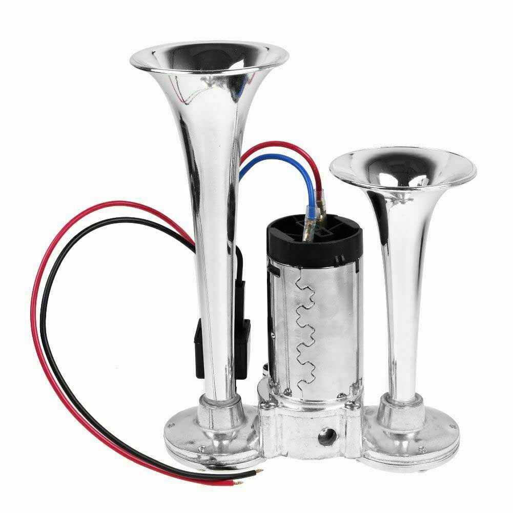 600 дБ 12 В Двойные Трубы Супер Громкий Автомобильный Электрический Гудок Грузовик Лодка Поезд Динамик Аксессуары