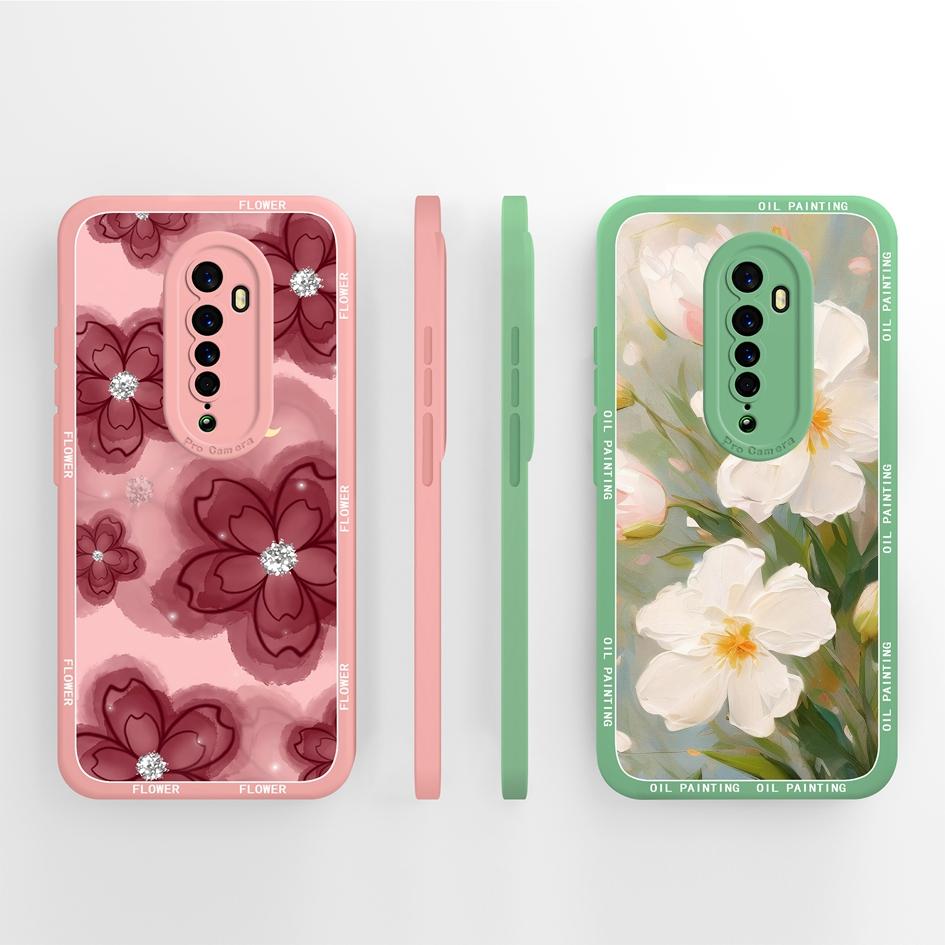 For OPPO Reno 2 3 4 5 2F 2Z 4F 5F 5K 5Z Lite Pro Phone Cases Beautiful Label Butterfly Patterns Soft Silicone Anti Drop Protective Shell For OPPO Capa