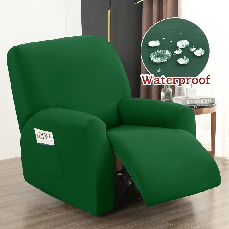 Waterproof Recliner Sofa Cover Non-slip Milk Silk Sofa Covers For Living Room Single Sofa Chair Couch Cover Armchair Covers Home