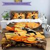 3pcs Agatsuma Zenitsu Design Cover Set - HD Printed Bedding with 1 Cover and 2 Pillowcases - Perfect for Home and Dorm Decor