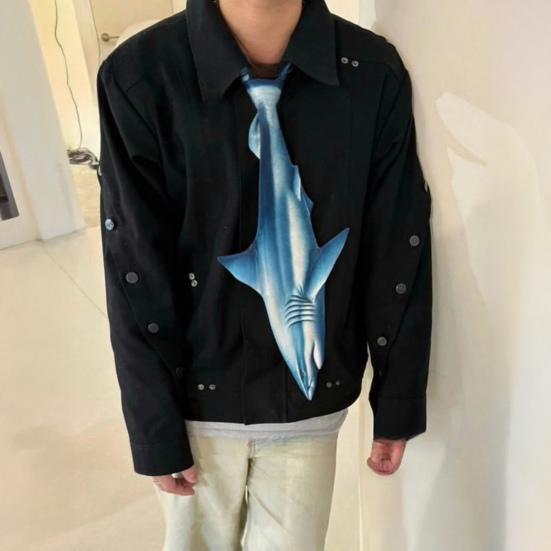 Мужская рубашка Галстук 3D Дизайн Рыба Обезьяна Бархатный Галстук-бабочка Животное Галстук-бабочка Аксессуар для шеи Реалистичная текстура Универсальный стиль Галстук