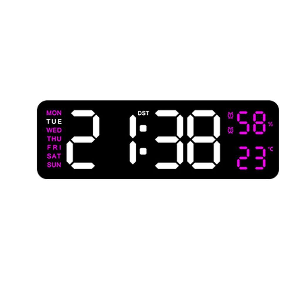 Wall-mounted Digital LED Clocks Multi-functional Display Table Clock for Bedroom
