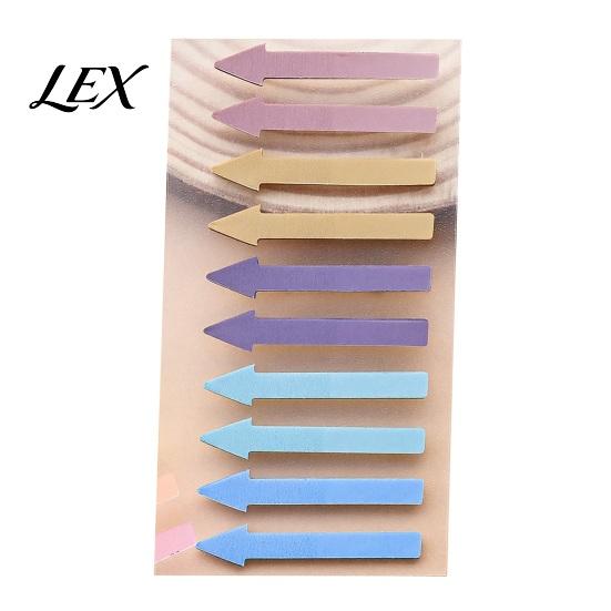 Adhesive Page Markers Arrow Index Tab Stickers, Translucent PET Markers, Color Coded Stickers Colorful Sticky Flags for Organizing Book And