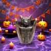 Halloween Gothic Bat Storage Box Simulated Bat Resin Figurine Statue Retro Bat Jewelry Trinket Organizer Box Party Decoration Ornament