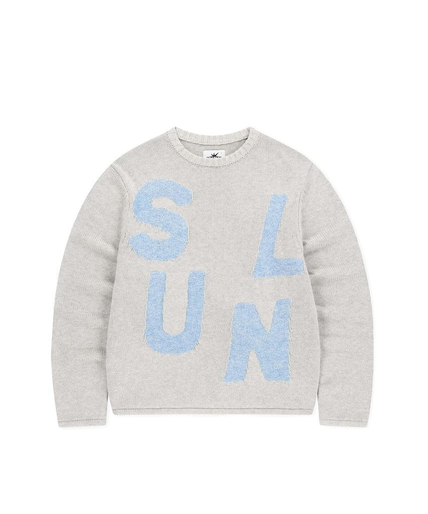 Sun Love Capital Свитер с круглым вырезом Меланж Айвори